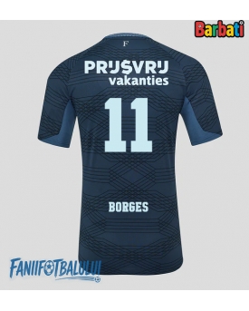 Feyenoord Goncalo Borges #11 Tricou Fotbal Replică 2025-26 Barbati Deplasare
